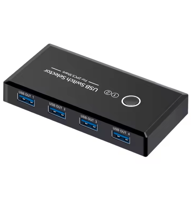 2 - in - 4 USB Switch Selector (USB 2.0) - Zambeel