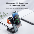 Hoco - 3 - in - 1 Magnetic Wireless Charger (CQ3) - Zambeel